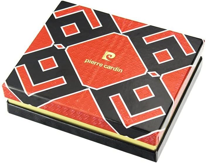 Pierre Cardin Geldbeutel Herren - Elegante Portemonnaie Herren Echtes Leder mit Geldscheinfach 10 Ka