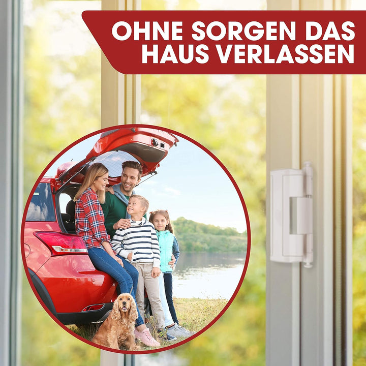 CAL Doublex H – Scharnierseitensicherung Fenstersicherung (weiss) Bandsicherung Türsicherung Aushebe