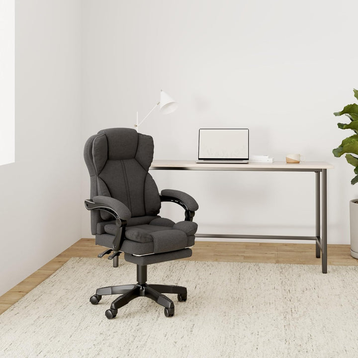 Trisens Bürostuhl, ergonomischer Schreibtischstuhl Stoff Chefsessel mit gepolsterten Armlehnen und K