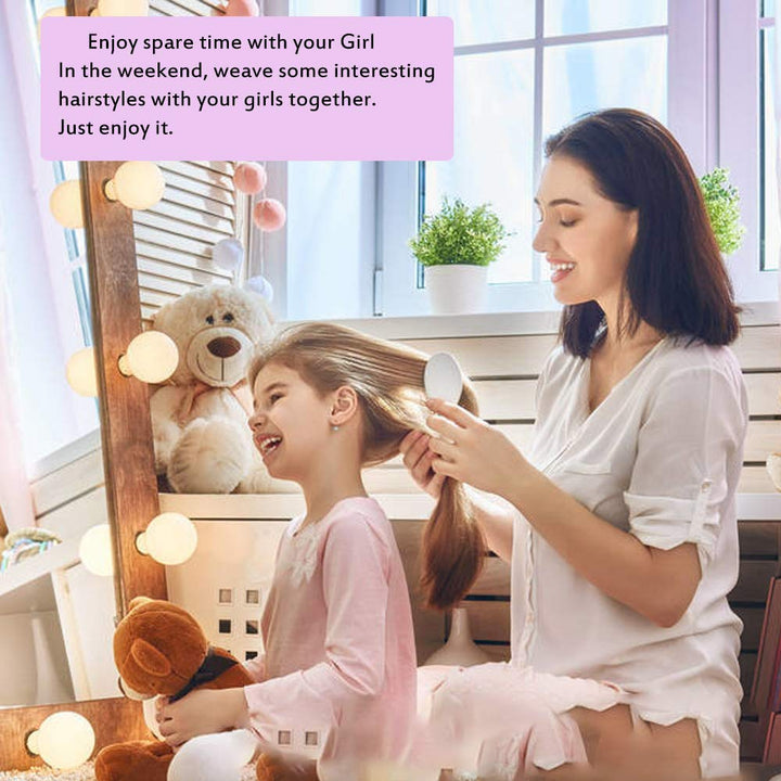 Trainingskopf für Frisöre, Mysweety Frisierpuppe für Kinder Training 100% Synthetisches Haar Steigun