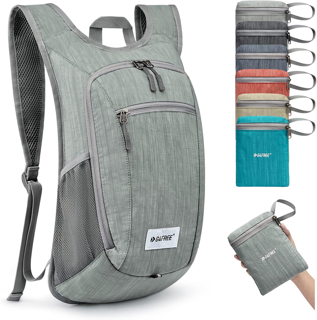 G4Free Kleiner Rucksack 10L Faltbarer Leichter Wanderrucksack Damen Herren Daypack für Outdoor Wande