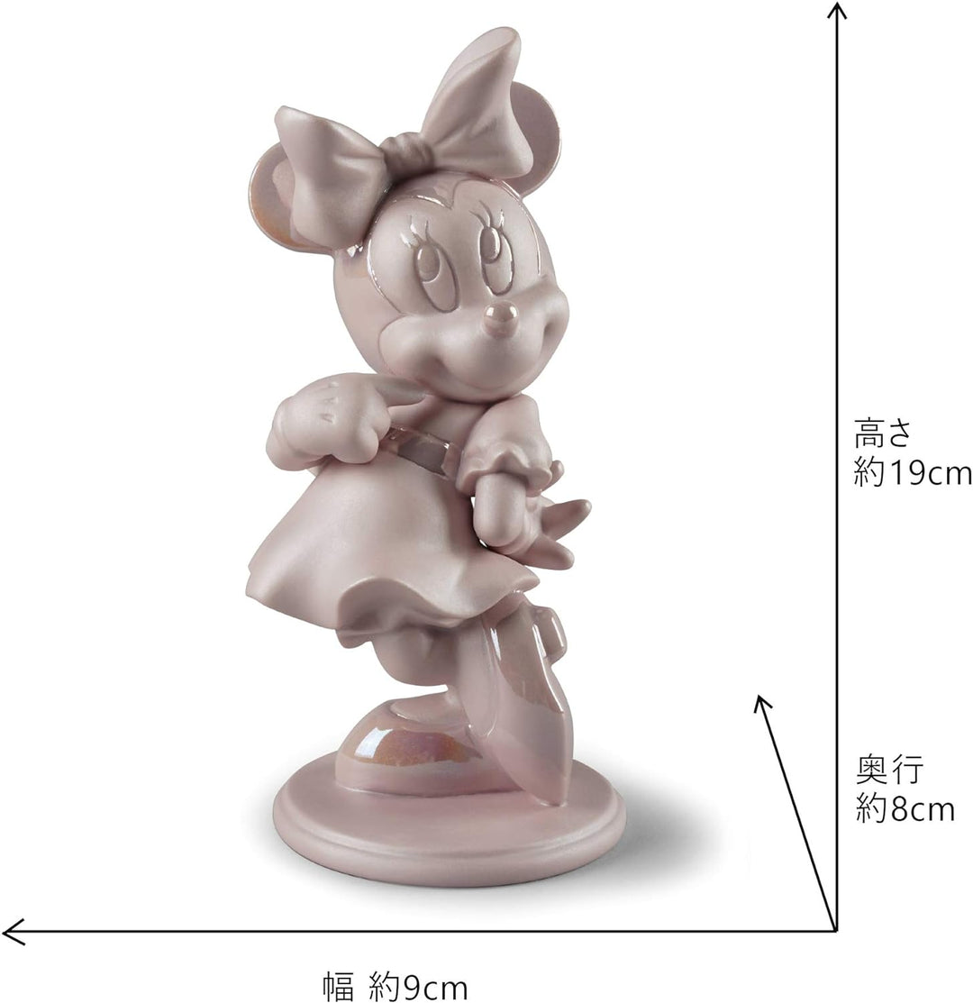 LLADRÓ Minnie Maus Figur - Rosa - Minnie (Disney) aus Porzellan
