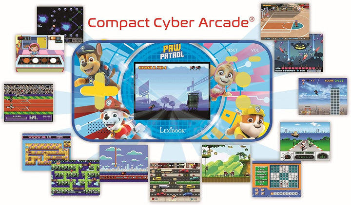 Lexibook JL2367PA Paw Patrol Helfer auf Vier Pfoten Chase Compact Cyber Arcade Tragbare Spielkonsole