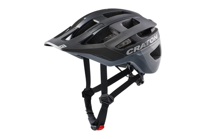 Cratoni Helmets AllRace Fahrradhelm, Schwarz-Grau, M-L 56-61