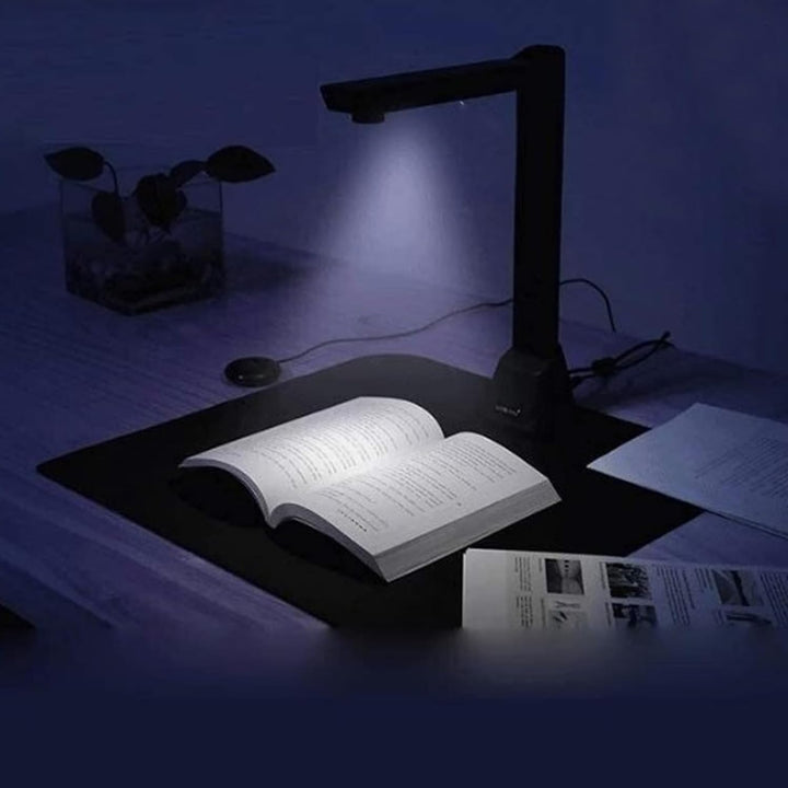 FTVOGUE Buchdokumentscanner, Tragbarer A3 -Dokument -Scanner 8MP Hochgeschwindigkeit 90 Grad Pivot,