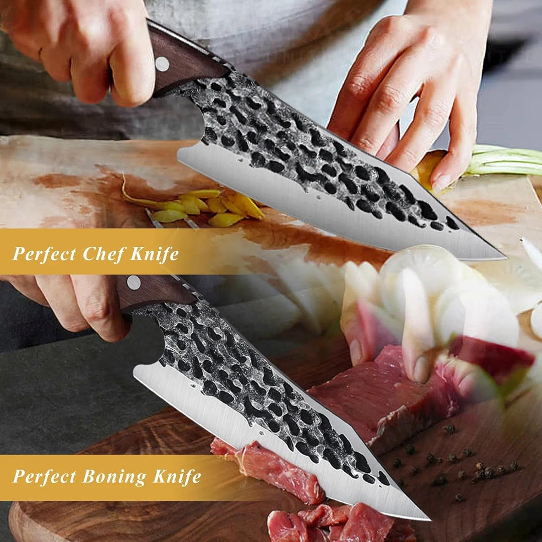 Dragon Riot Kochmesser Japanisch Wikinger Messer Handgeschmiedet Ausbeinmesser Profi Küchenmesser Sc
