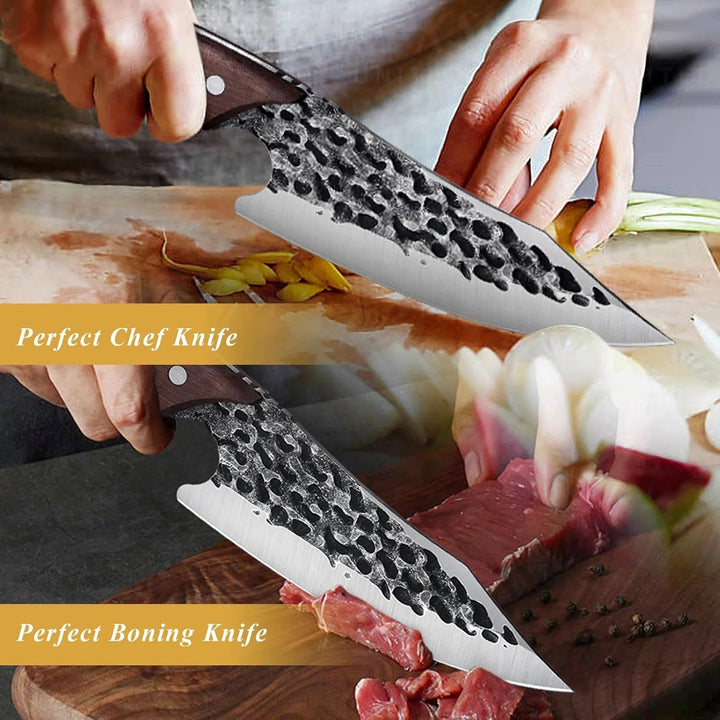 Dragon Riot Kochmesser Japanisch Wikinger Messer Handgeschmiedet Ausbeinmesser Profi Küchenmesser Sc