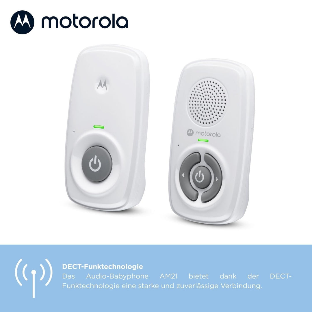 Motorola Nursery AM21/MBP21 Babyphone Audio - Digitales Babyfon mit DECT-Technologie zur Audio-Überw