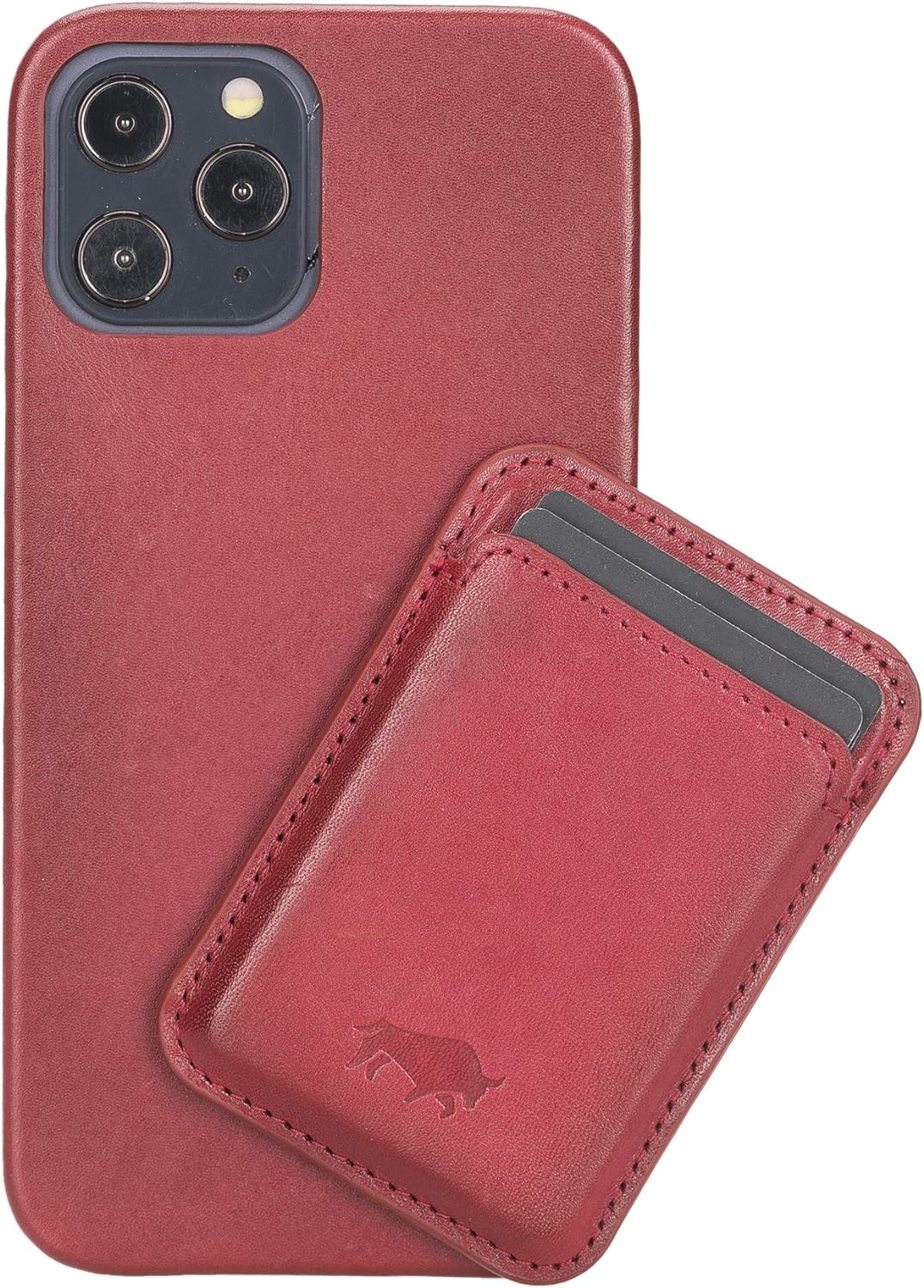 Solo Pelle Lederhülle + magnetische Geldbörse für das iPhone 12 Pro Max in 6.7 Zoll Case Leder Hülle