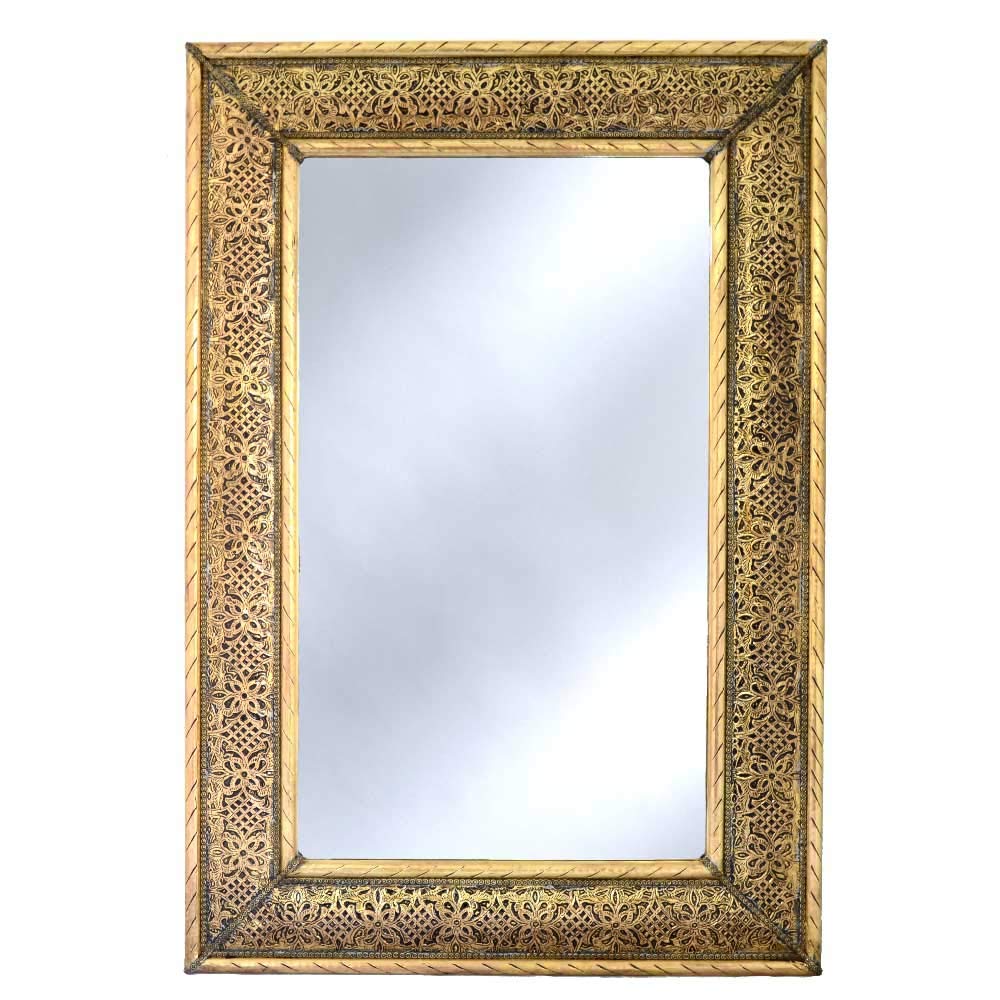Generisch L´Orient Spiegel Wandspiegel Pisa Messing 80 x 50 cm perfekt für Ihr Flur oder Wohnzimmer