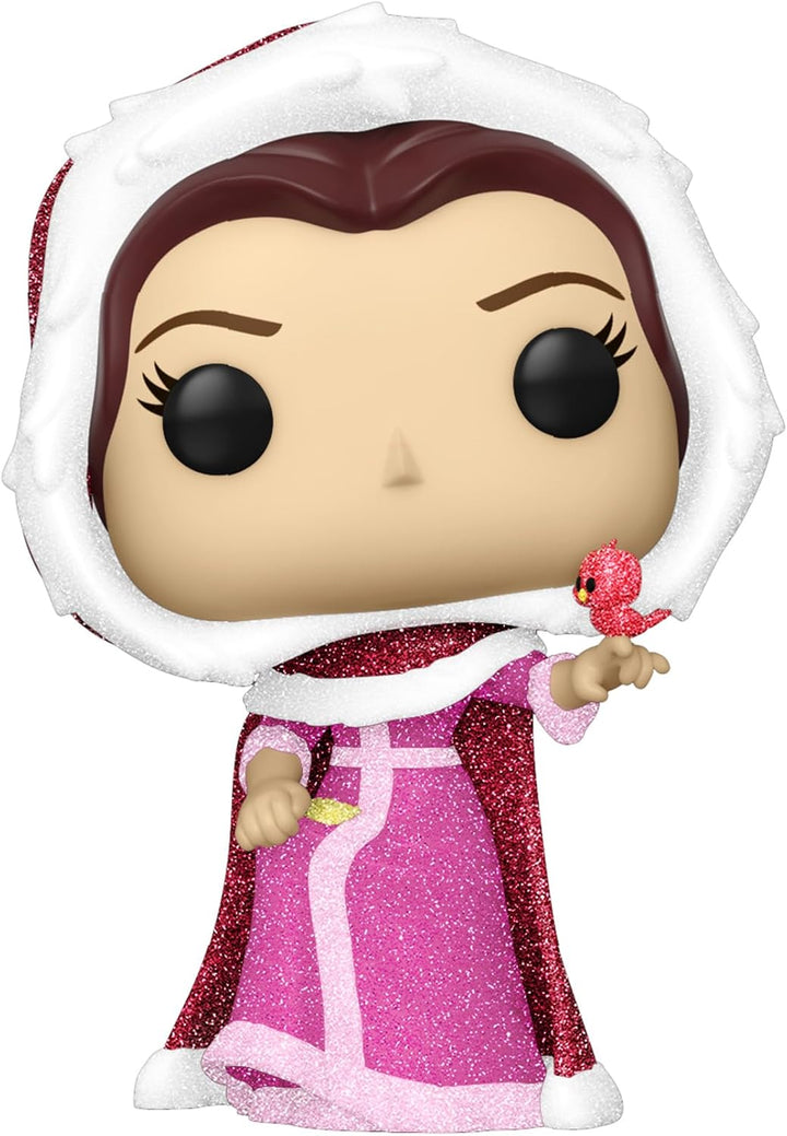 Funko Pop! Disney: Beauty and The Beast - Winter Belle - Diamant-Glitzer - Vinyl-Sammelfigur - Gesch