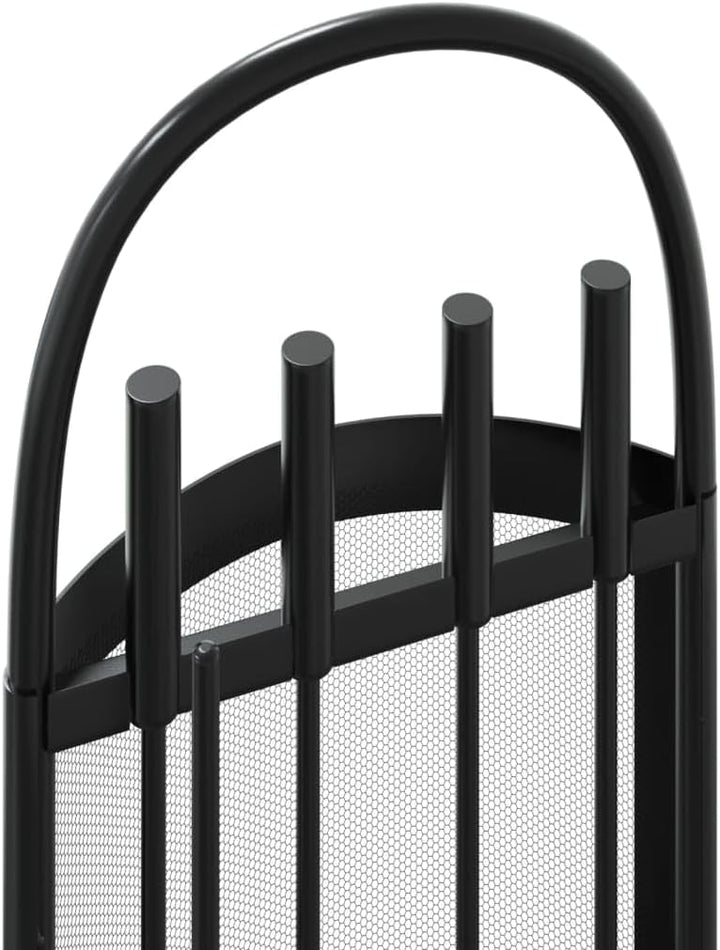 vidaXL Kaminwerkzeug Set 5-tlg., Kaminbesteck mit Gestell Knethaken Zange Besen Schaufel, Kamingarni