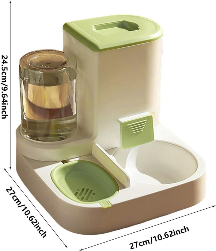 Automatisches Futter Und Wasserspender, 2 In 1 Haustier Futter Und Tränke, Katzen Wasserspender, Aut