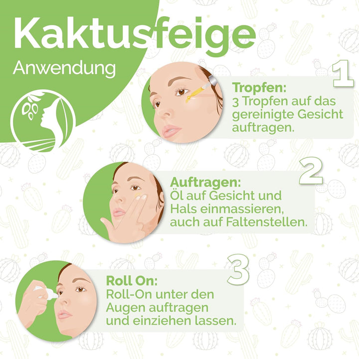 Fatima's Garden Kaktusfeigenkernöl - Bio Anti-Aging Serum, 50ml 50 ml (1er Pack), 50 ml (1er Pack)