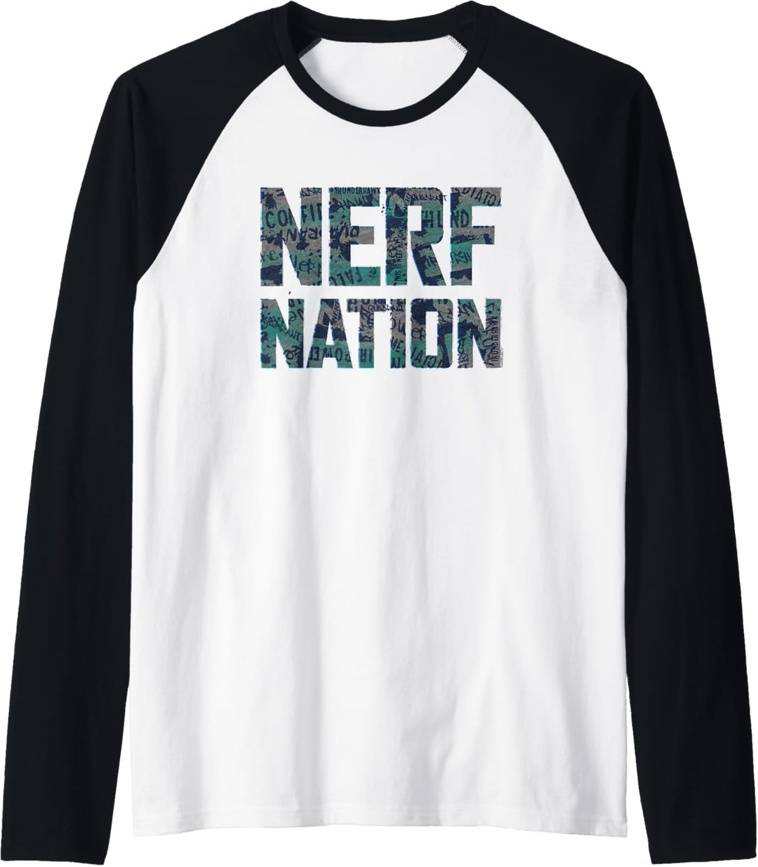 Nerf Nation Text Fill Raglan