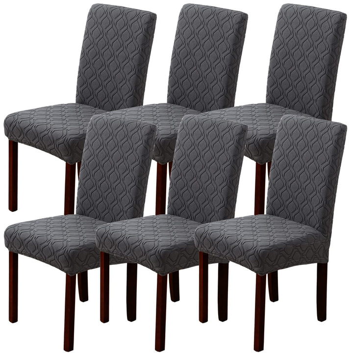 LANSHENG Stuhlhussen 6er Set, Stretch Stuhlhussen Schwingstühle, Abnehmbarer Waschbarer Stuhlbezug f