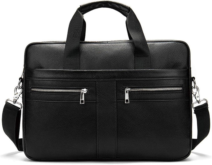 FANDARE Herren Laptop-Aktentaschen Leder Handtasche Business Umhängetasche Wasserdicht Crossbody Mes