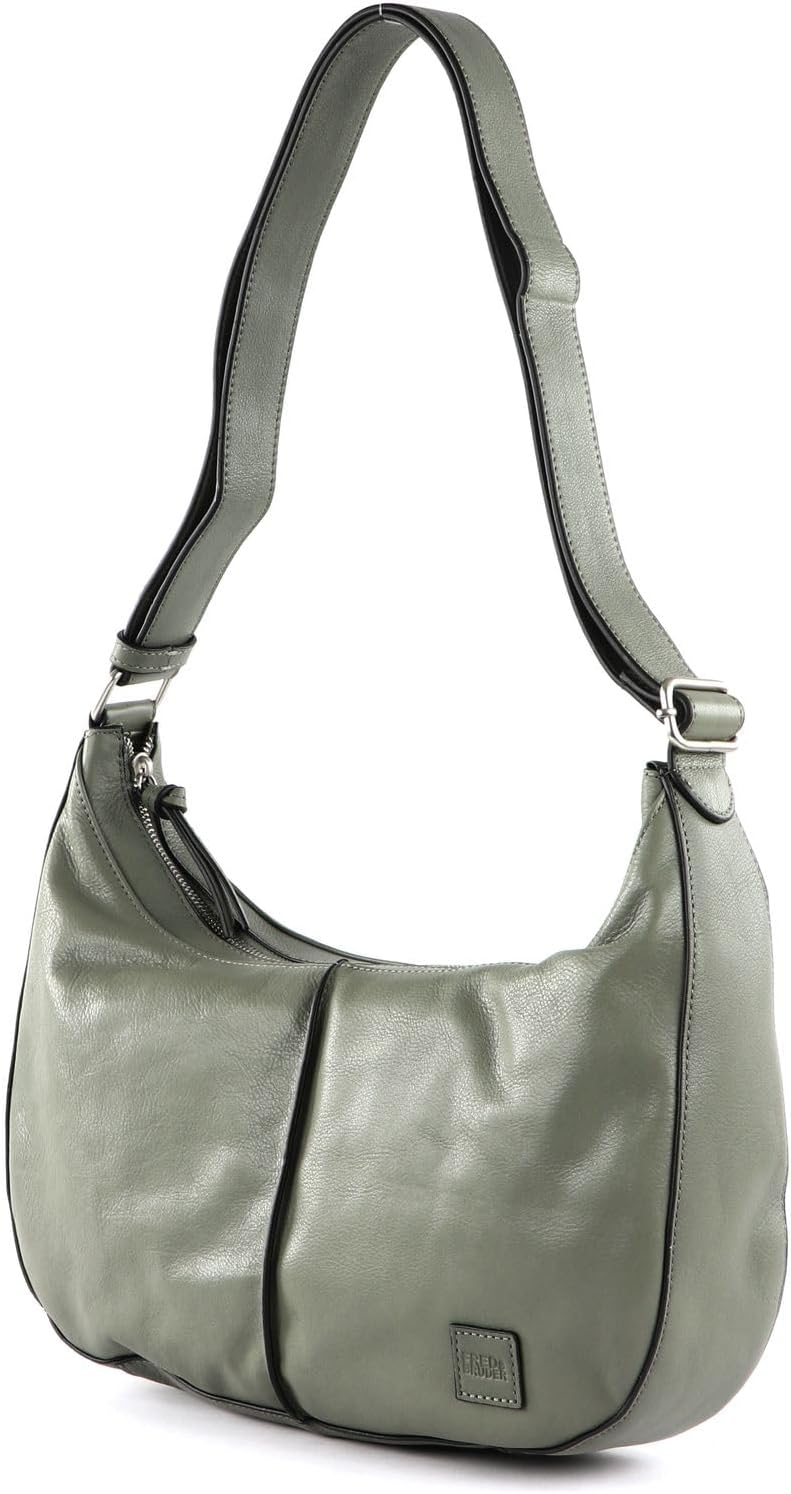 FREDsBRUDER Ginsberg Schultertasche Leder 36 cm Sage, Sage