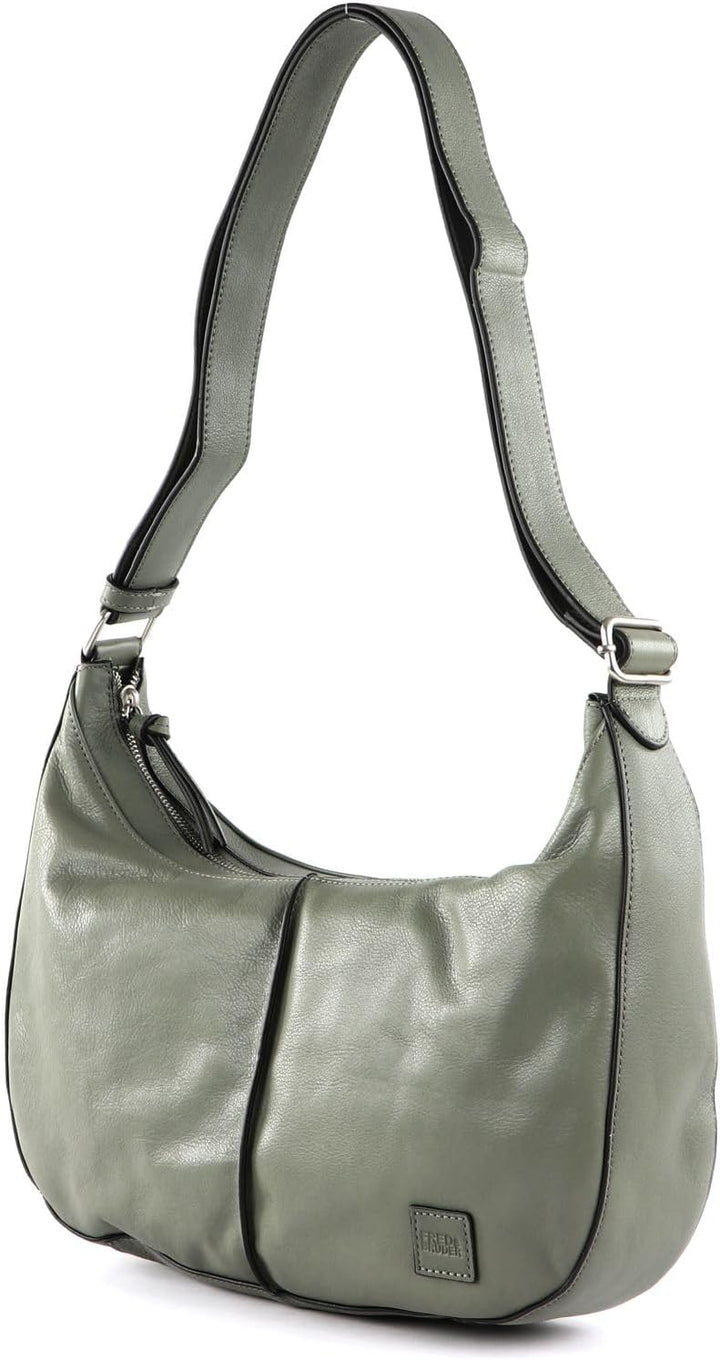 FREDsBRUDER Ginsberg Schultertasche Leder 36 cm Sage, Sage
