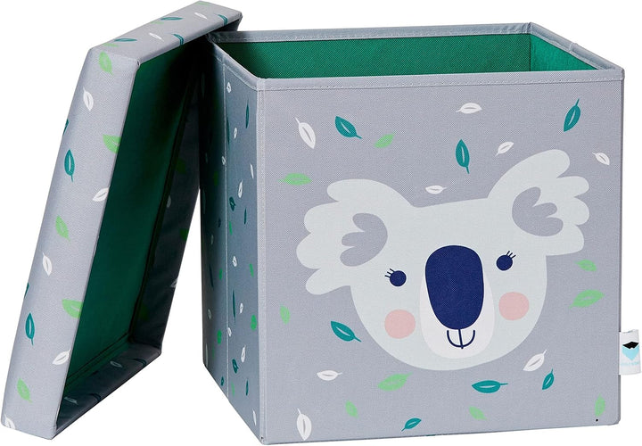 Love IT Store IT Sitzhocker mit Stauraum - Hocker aus Stoff - Verstärkt mit Holz - Belastbar bis 150