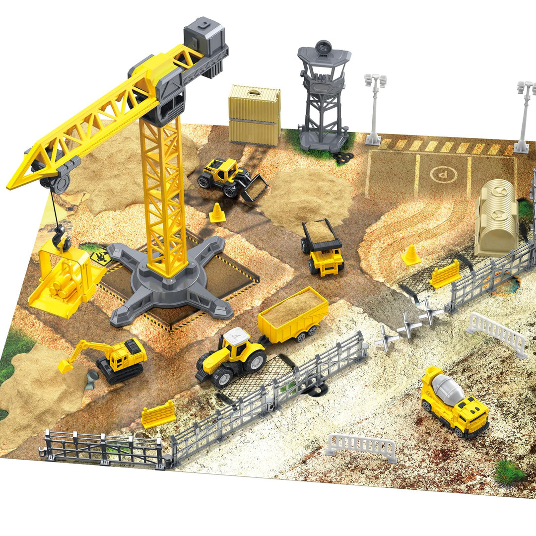 Spielzeug für Kinder ab 3 Jahren, Kinderspielgeräte wie Baumaschinen, Betonmischer, Bagger, Selbsten