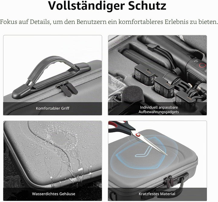 STARTRC VCR Tragetasche für GoPro Hero 13 12 11 10 9 8 7 Action Camera Hard Organizer Case Tasche Zu