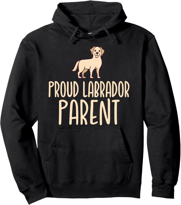 Cute Proud Yellow Lab Parent Pullover Hoodie