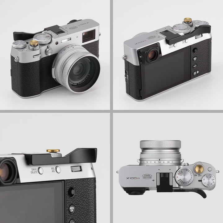 Daumen-Up-Griff aus Metall für Fujifilm X100VI Fujinon X100V Kamera-Zubehör Haoge THB-XVB, schwarzer