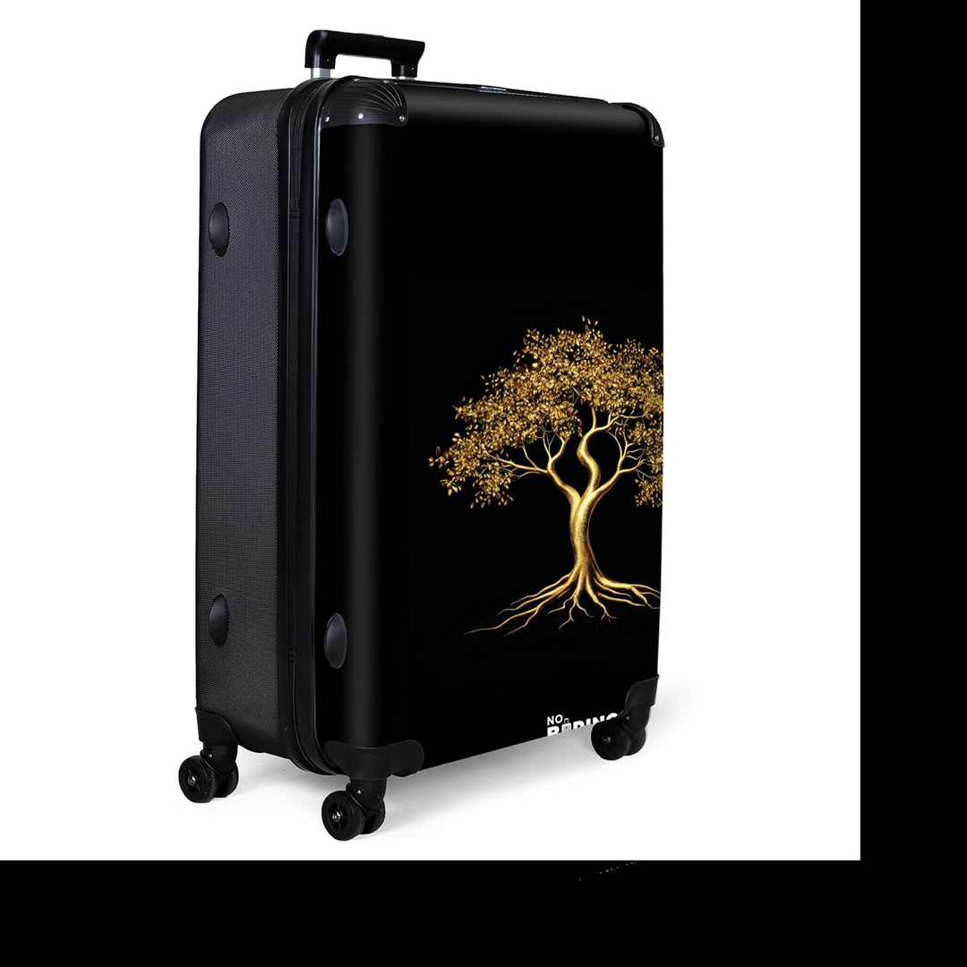 NoBoringSuitcases.com® Koffer XL Gross 77x51.5x28 cm Hartschale Reisekoffer 4 Rollen Leicht Koffer T