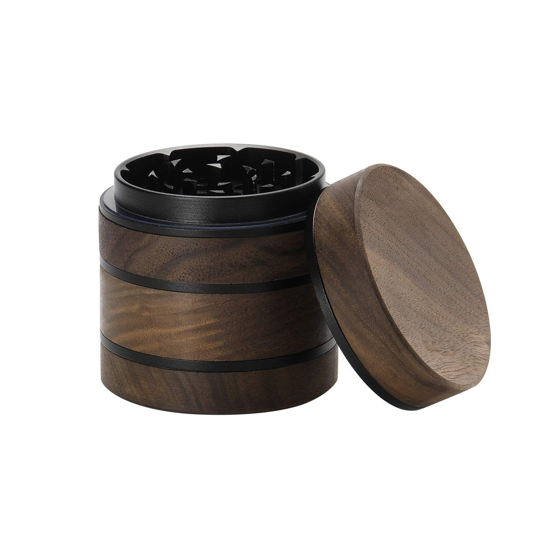 DCOU Premium grosse Holz Gewürzmühle Pollen Sammler mit magnetischen Deckel und Pollenfänger 4 Stück