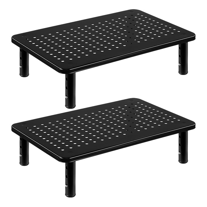 FURWOO 2er-Pack Laptop-Ständer Schreibtisch-Monitorständer für Computer Drucker Notebook 3-fach höhe