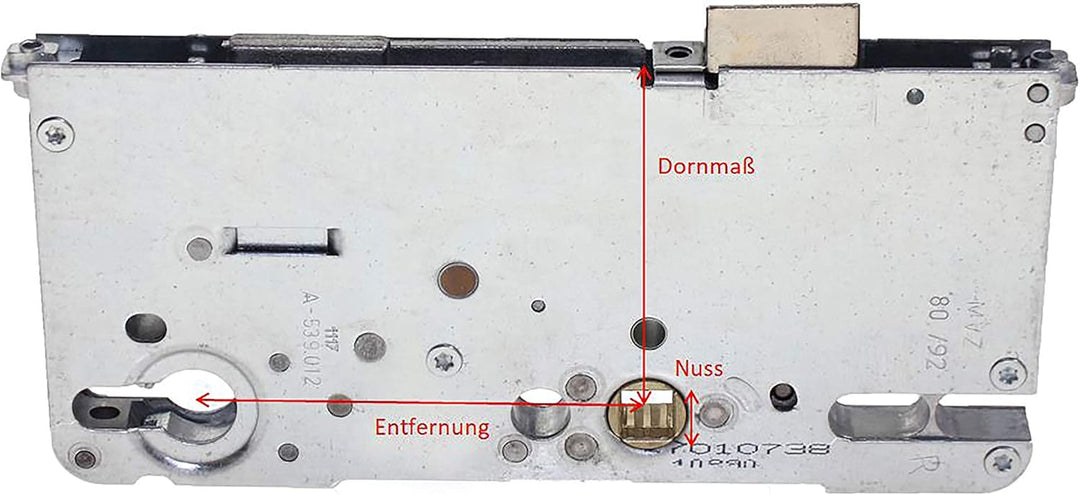Roto Reparaturschloss Serie C500, 3592P10, Silber