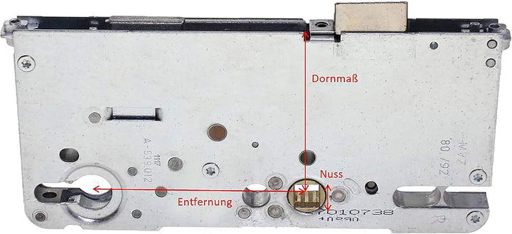 Roto Reparaturschloss Serie C500, 3592P10, Silber