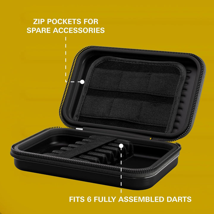 Target Darts Takoma XL Darts Case - Holds x 2 Satz Darts Brieftasche Gelb, Gelb