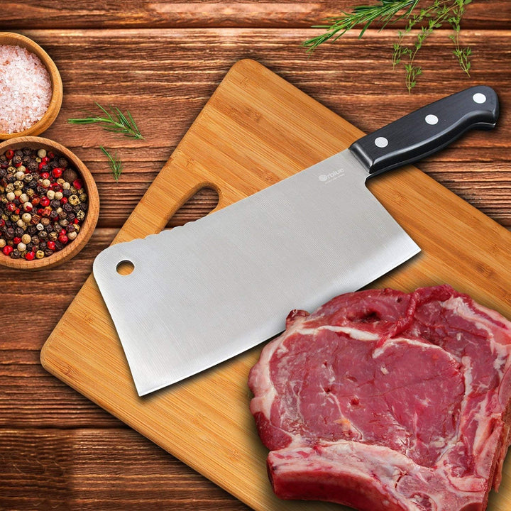 ORBLUE Hackmesser - Chinesisches Kochmesser, Scharfes Küchenmesser, Ideal als Metzgermesser, Fleisch