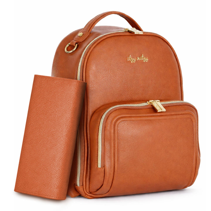 Itzy Ritzy Wickeltasche Mini Plus – Wickelrucksack klein für Mama & Papa, Baby Bag mit 10 Fächern, i