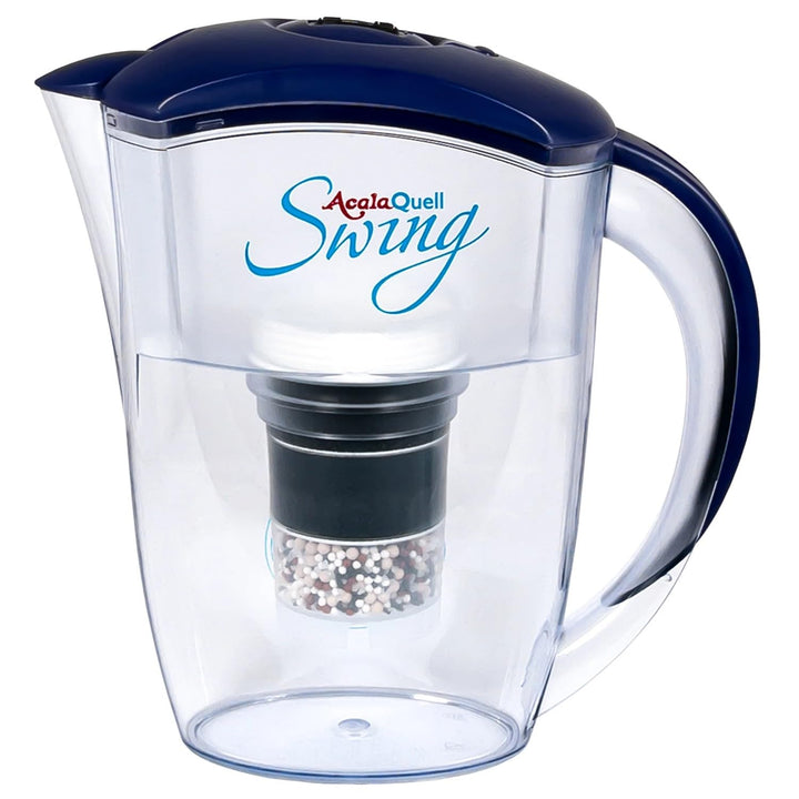 Wasserfilter AcalaQuell® Swing | Dunkel-Blau | Kannenfilter mit höchster Filterleistung | Mehrschich