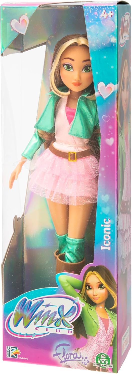 Winx Iconic Doll – Flora with Signature Outfit & Articulated Joints – Classic 27cm Fashion Doll with
