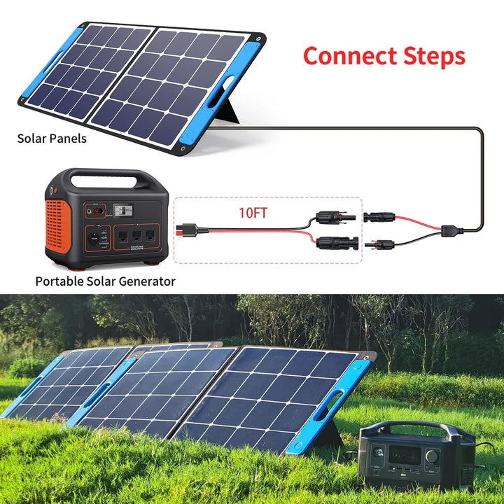 ELFCULB Solar auf Anderson Kabel 10AWG Solarladekabel 45A Anderson Stecker für Powerstation Solarpan
