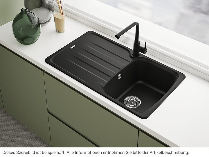 Franke Lina L Black Matt - 115.0712.435 Hochdruckarmatur