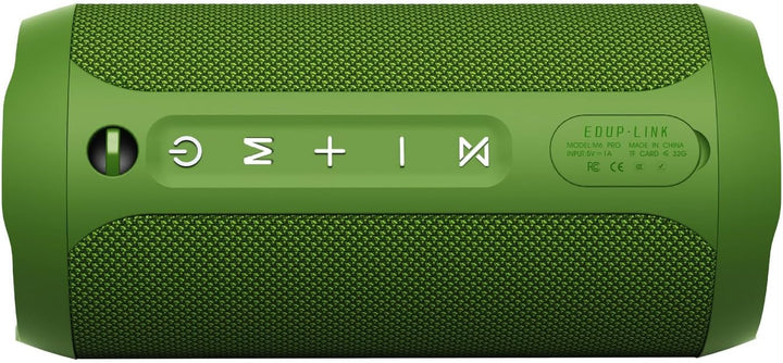 EDUPLINK Bluetooth Lautsprecher IPX7 Wasserdicht, 20W mit Bass - Tragbare LED Musikbox, 20h Akku, TF