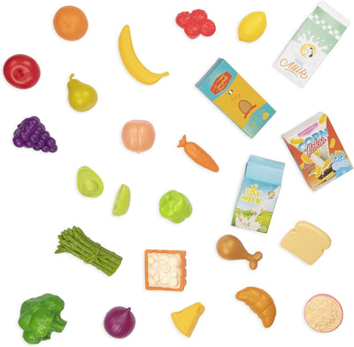 B. toys Einkaufswagen für Kinder mit Spielzeug Einkaufskorb, Essen, Kuscheltier, Bilderbuch – Kinder