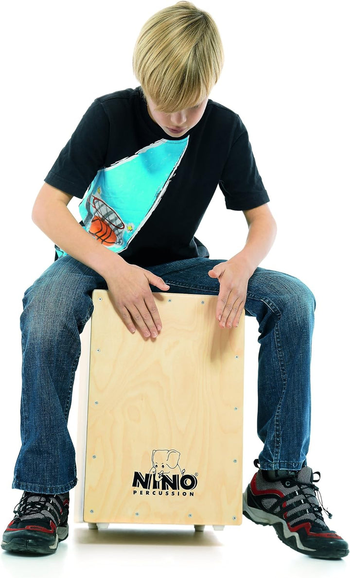 Nino Percussion NINO952 Cajon 45,1 cm (17,8 Zoll) Normale Grösse Standard natur, Normale Grösse Stan