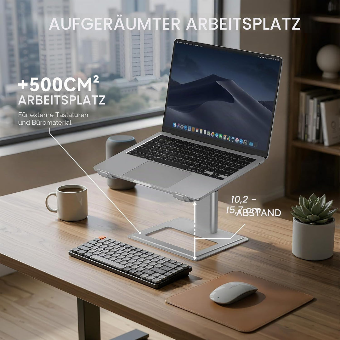 SOUNDANCE Verstellbarer Laptop-Ständer für Schreibtisch, Computerständer, ergonomischer Laptop-Halte