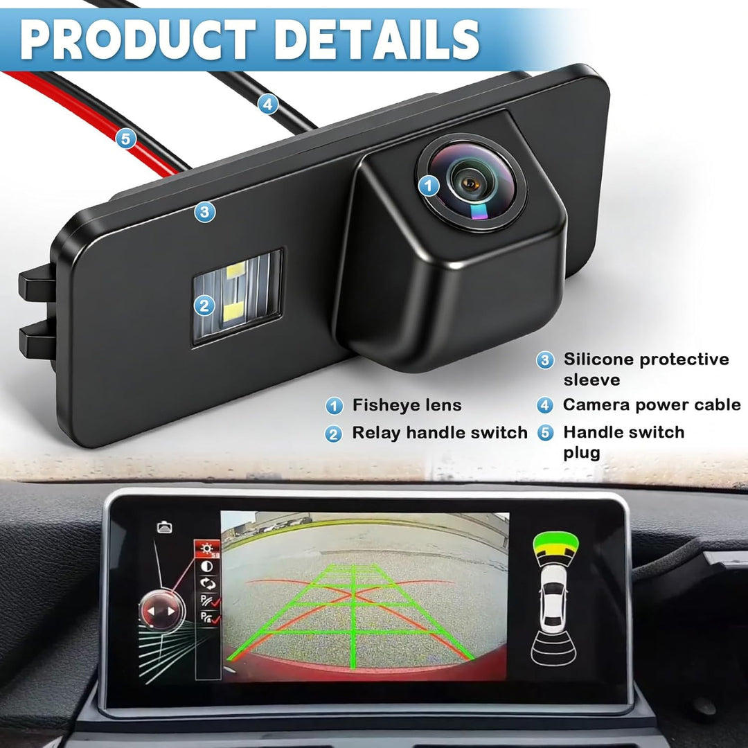 HD 1080P Auto Rückfahrkamera Ersatz für VW Polo 2004-2026 VW Golf 4 5 6 Skoda Superb 2008-2014, 170