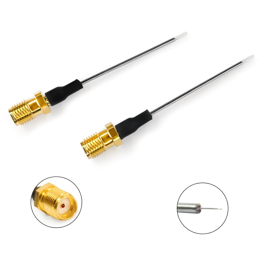 TOJOIN 2 Stück SMA Buchse auf PCB Lötkoaxialkabel 047 halbstarres Lötdraht Pigtail Kabel DC-12.5 GHz