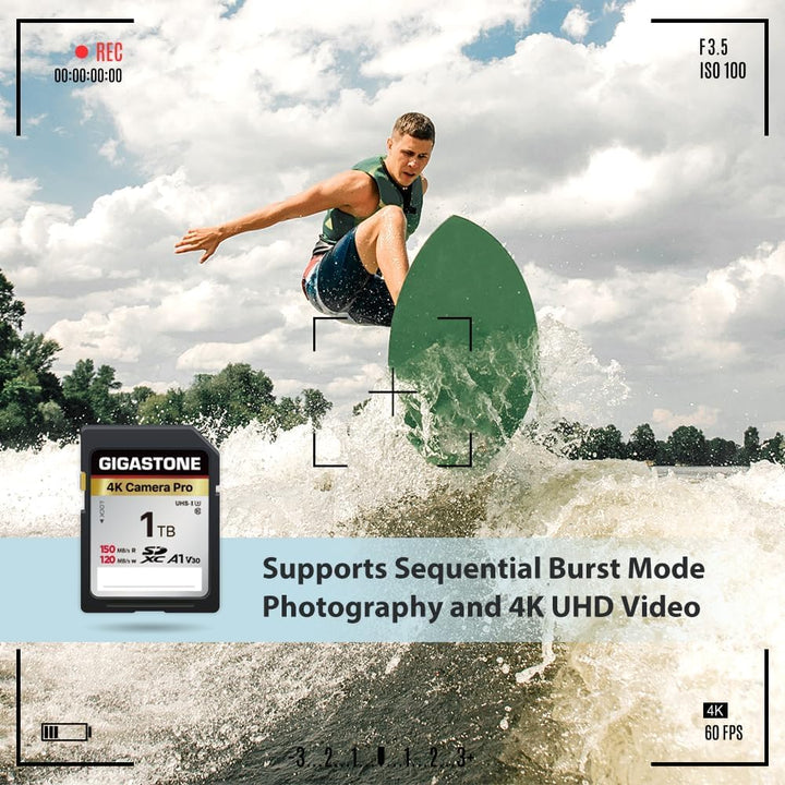 GIGASTONE 1 TB SD-Karte mit USB-Typ-C-Kartenleser, V30, SDXC-Speicherkarte, High-Speed, 4K, Ultra-HD