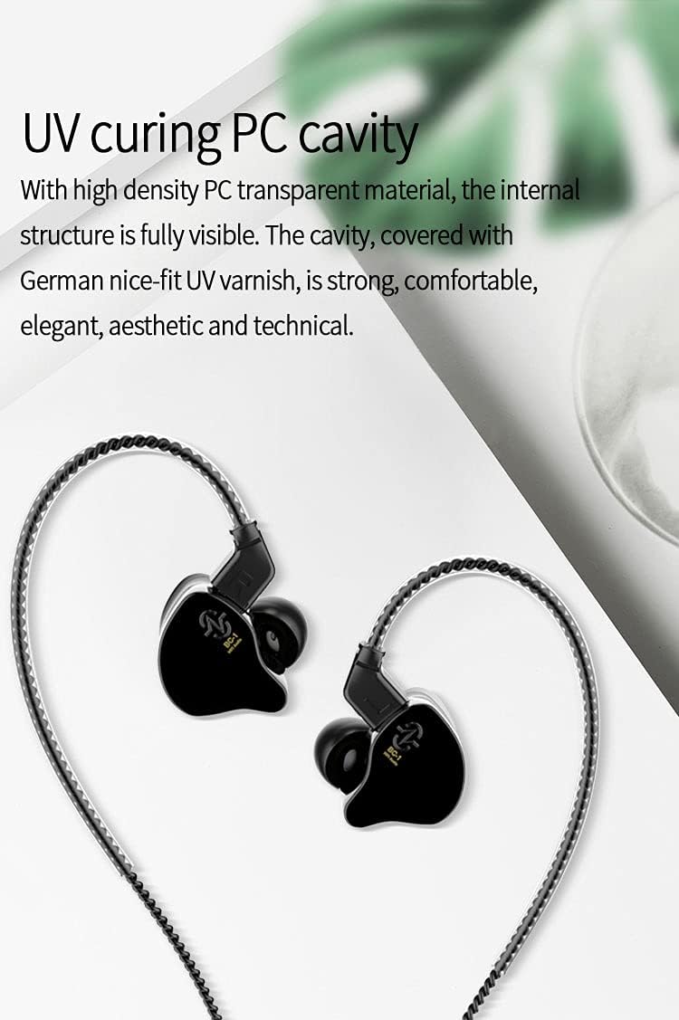 Yinyoo CCZ Melody USB C Kopfhörer, 1DD + 1BA HiFi Ohrhörer, Deep Bass IEM Kopfhörer Kompatibel für S