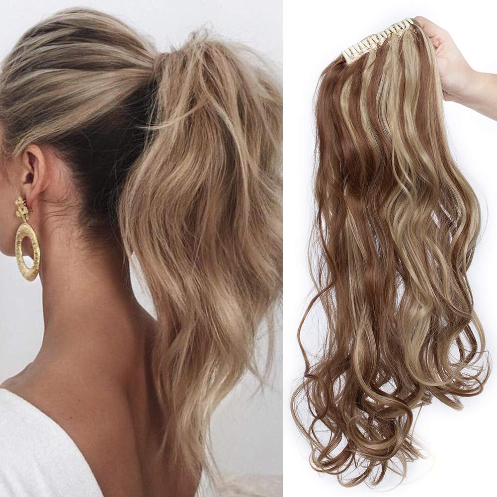 SEGO Ponytail Extension Pferdeschwanz Haarteil Haarverlängerung Zopf mit Butterfly-Klammer Hair Piec
