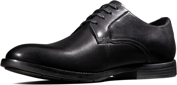 Clarks Herren Howard Walk Oxford 39.5 EU Schwarzes Dunkelschwarzes Leder, 39.5 EU Schwarzes Dunkelsc